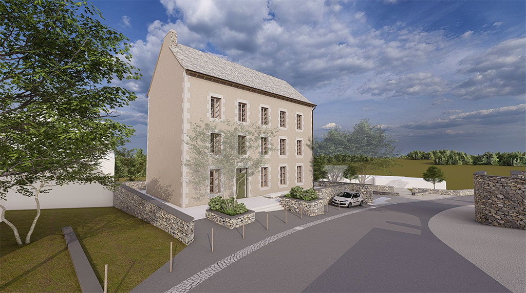 Projet de rénovation de l'Hôtel des Montagnes à Aubrac - Hugues Tournier Architecte